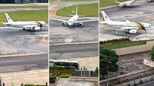VÍDEO: Avião presidencial com Lula aborta decolagem e dá meia-volta em Congonhas