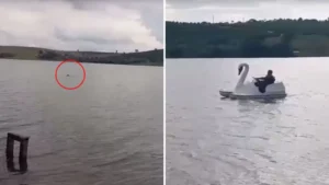 PM utiliza pedalinho para prender suspeito em lagoa no Espiríto Santo