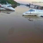 IMAGENS DA DESTRUIÇÃO: Inundado, Aeroporto de Porto Alegre suspende operações até o fim de maio