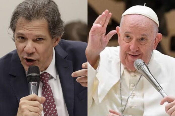 Fernando Haddad e Papa Francisco