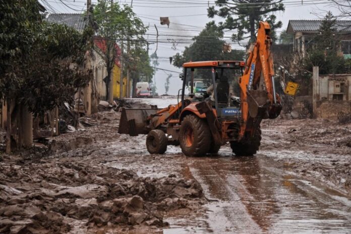 Bairro São José, em Lajeado (RS), em 16 de maio de 2024. Foto: Nelson Almeida/AFP