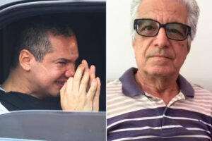 SP: Preso por matar idoso com "voadora" chora durante reconstituição do crime e pede desculpas