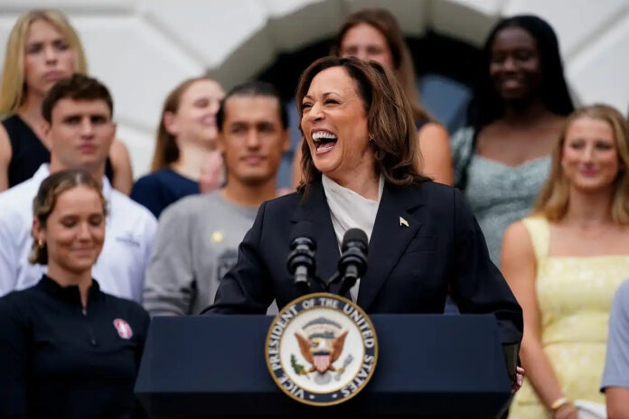 Em 1º discurso após desistência de Biden, Kamala Harris exalta presidente, mas não comenta candidatura