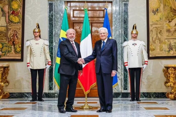 Lula e presidente da Itália, Sergio Mattarella, reúnem-se no Palácio do Planalto nesta segunda-feira (15/07)