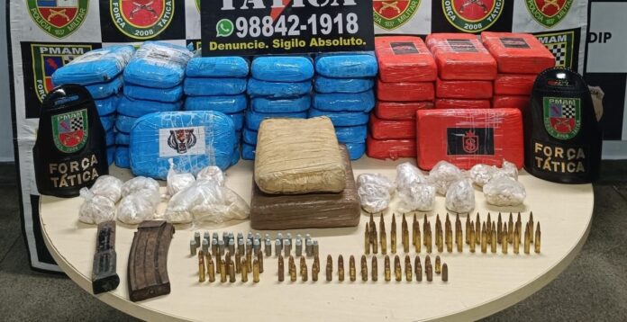 Operação Impacto: Polícia apreende cerca de 53 kg de drogas em Manaus