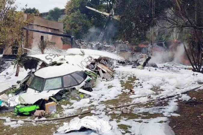 Queda de avião em SP: Corpos das vítimas 