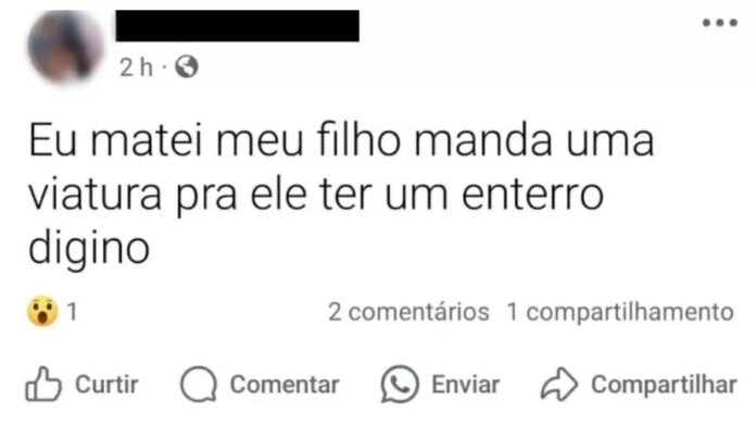 Mãe é presa no RJ, após postar em rede social que matou o filho de 4 anos