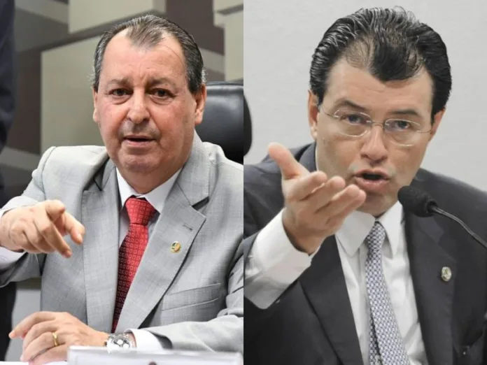 Omar Aziz e Eduardo Braga parabenizam David Almeida pela reeleição