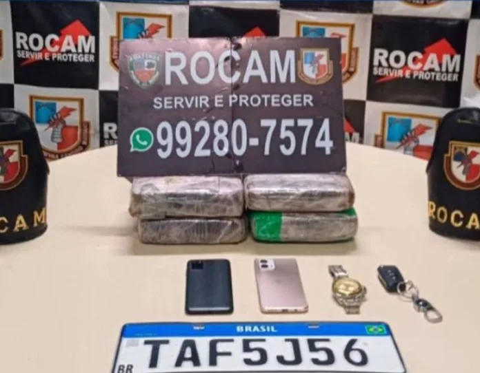 Motorista de aplicativo é preso com 4 tabletes de maconha no Parque 10