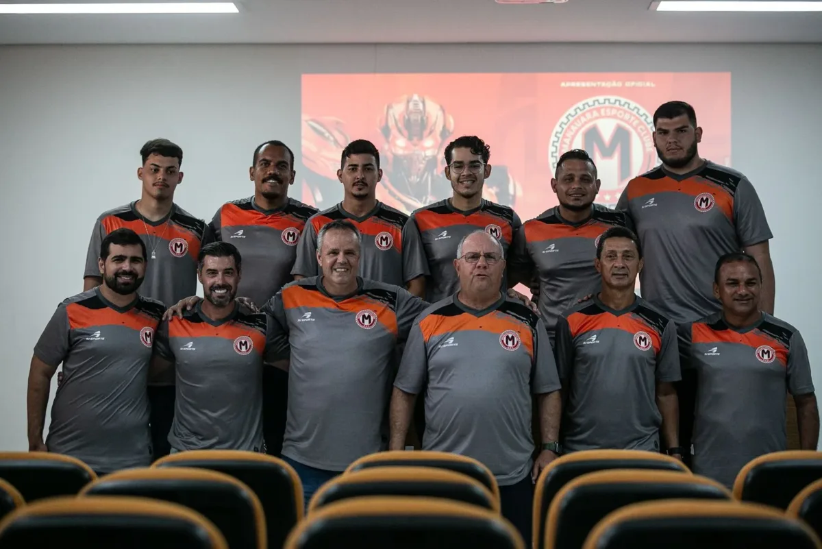 Apresentação da comissão técnica do Manauara EC para temporada 2025 (Foto: Laiza Balieiro/MEC)