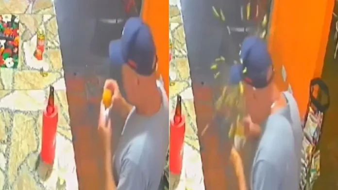 VÍDEO: Coxinha explode na cara de cliente em bar de Curitiba