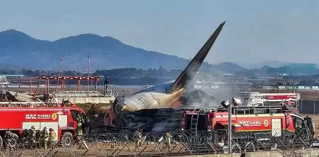 Agência afirma que avião que caiu na Coreia do Sul fez 13 voos em 48 horas