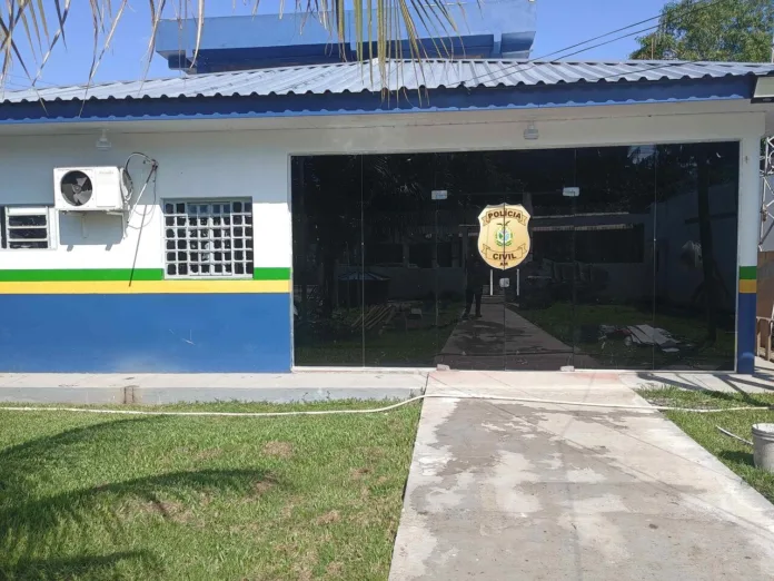 Fachada da unidade policial de Alvarães (Foto: Divulgação/PC-AM)