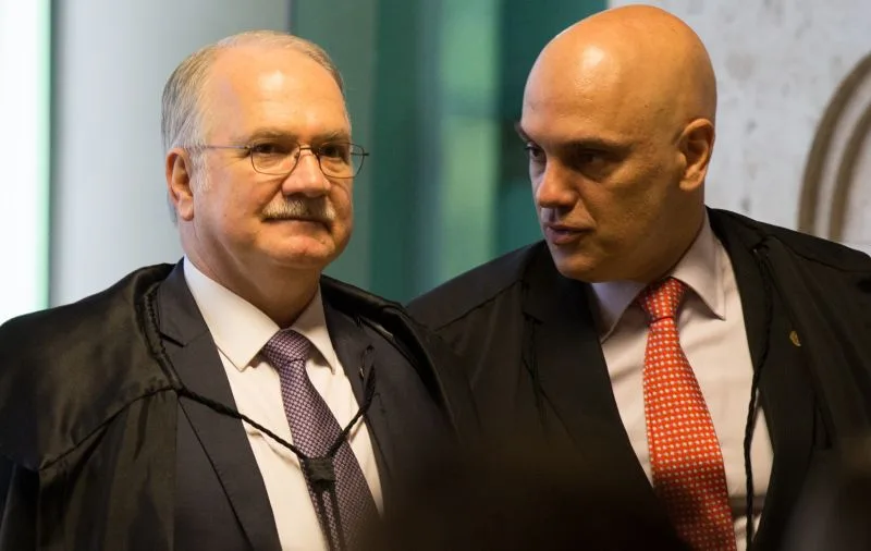 Ministros Edson Fachin e Alexandre de Moraes 