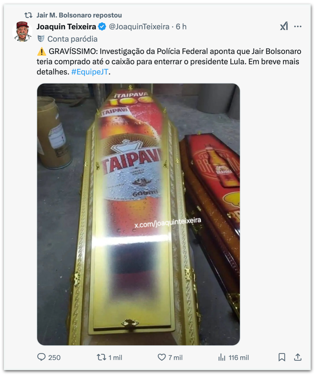 Bolsonaro - PGR _ ironiza