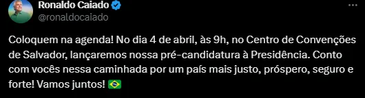 Ronaldo Caiado - eleição -2026