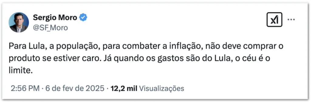 Oposição critica Lula por dizer para não comprar “produtos caros”