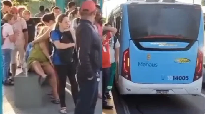 Grávida é agredida durante assalto a ônibus em Manaus