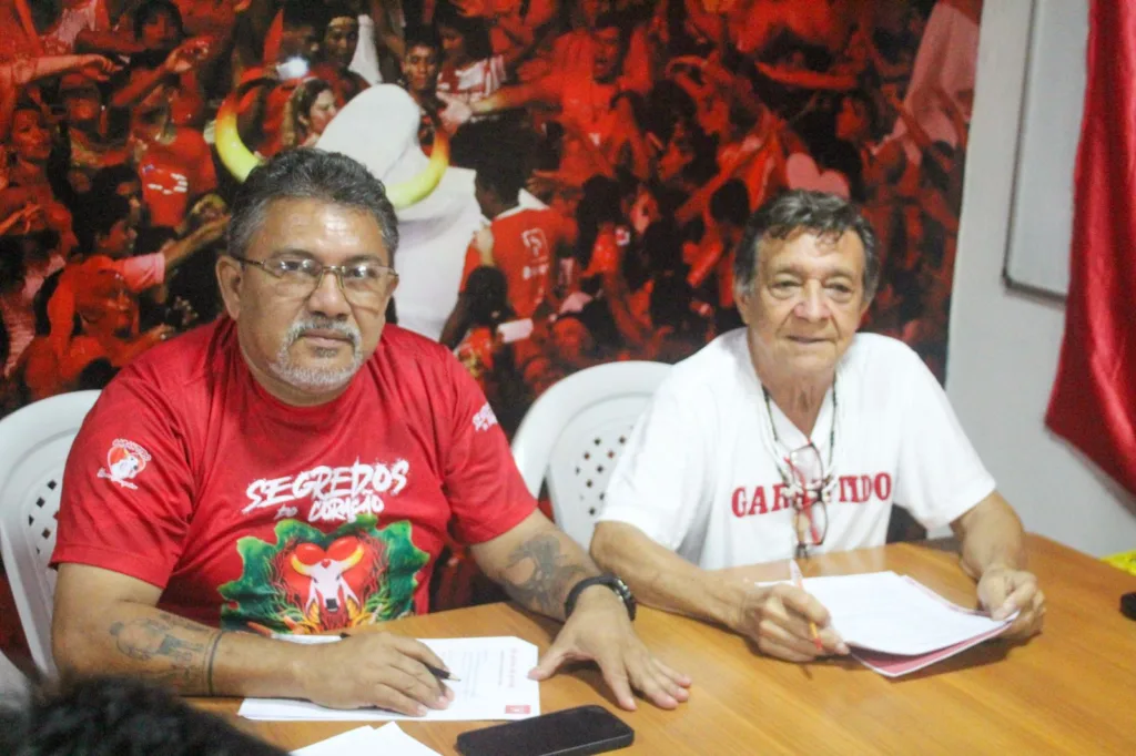 Presidente do Garantido, Fred Góes e vice Marialvo Brandão. (FOTO: Sérgio Cole)