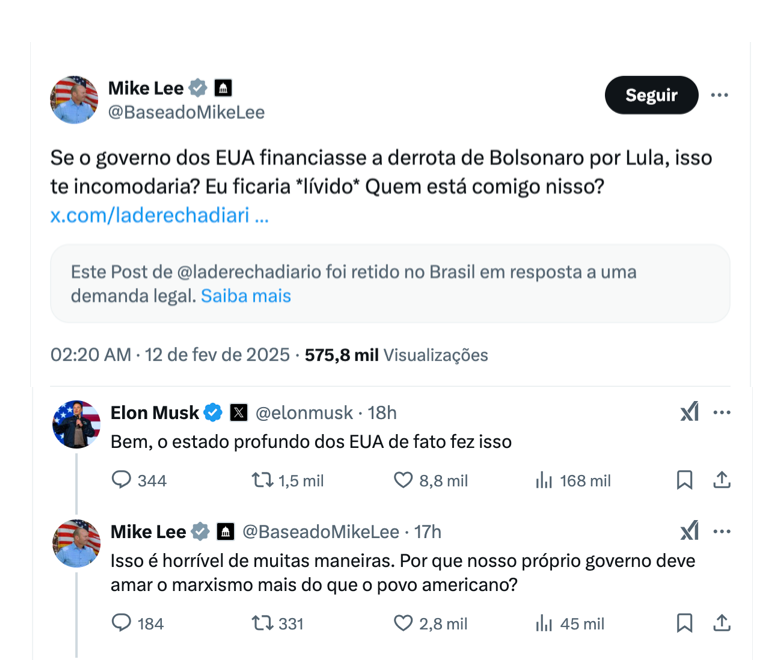 Elon Musk - EUA - Lula- 2022