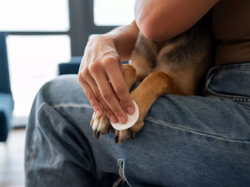 Lambidas nas patas com frequência pode ser um alerta para a saúde do seu cachorro; entenda