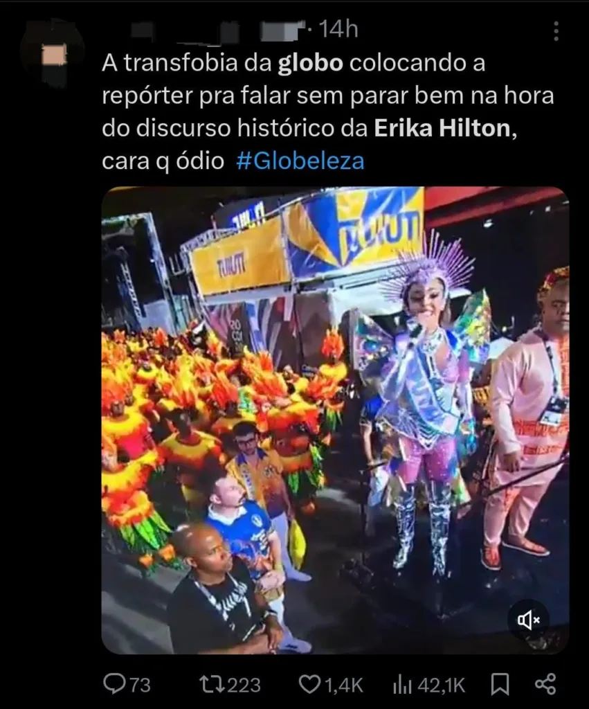 Globo - Erika Hilton - Carnaval