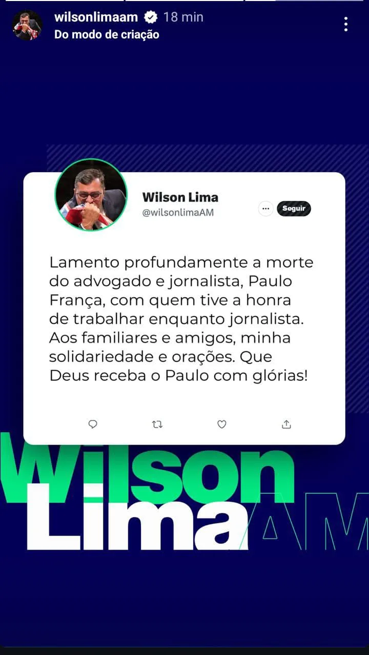 Advogado Paulo França morre em Manaus