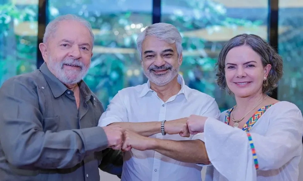 Lula, Humberto Costa e Gleissi Hoffmann