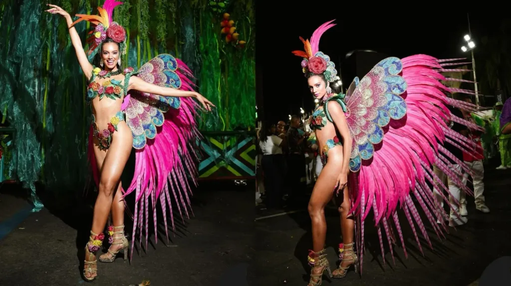 Alane Dias para o desfile da Grande Rio no último dia 4 de março.