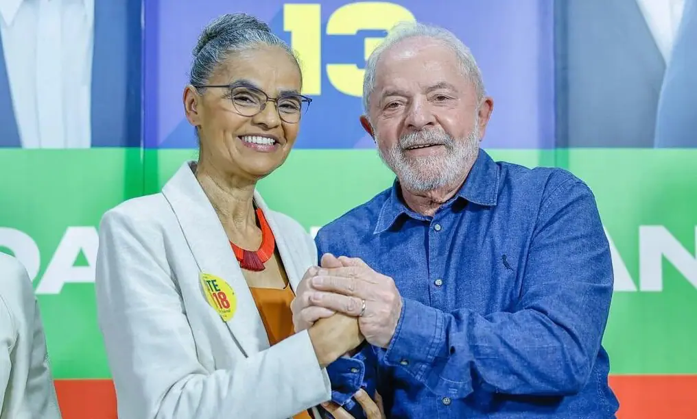 Marina Silva e presidente Lula