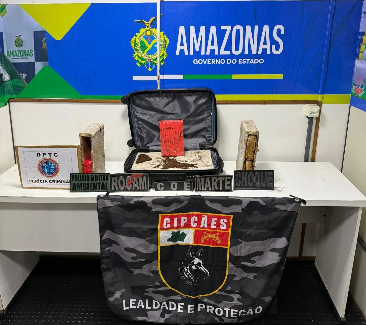 Drogas avaliadas em R$ 2,4 milhões são apreendidas no Amazonas