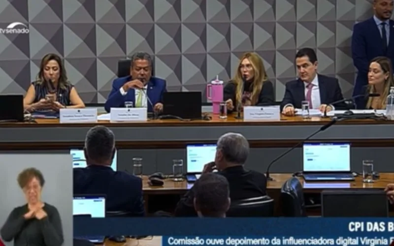Virgínia depõe sobre a CPI das Bets - (Foto: Reprodução/X).