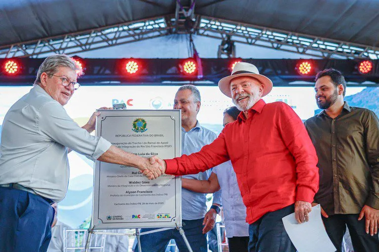 Cerimônia de entrega do Marco 1 do Ramal do Apodi - presidente Lula