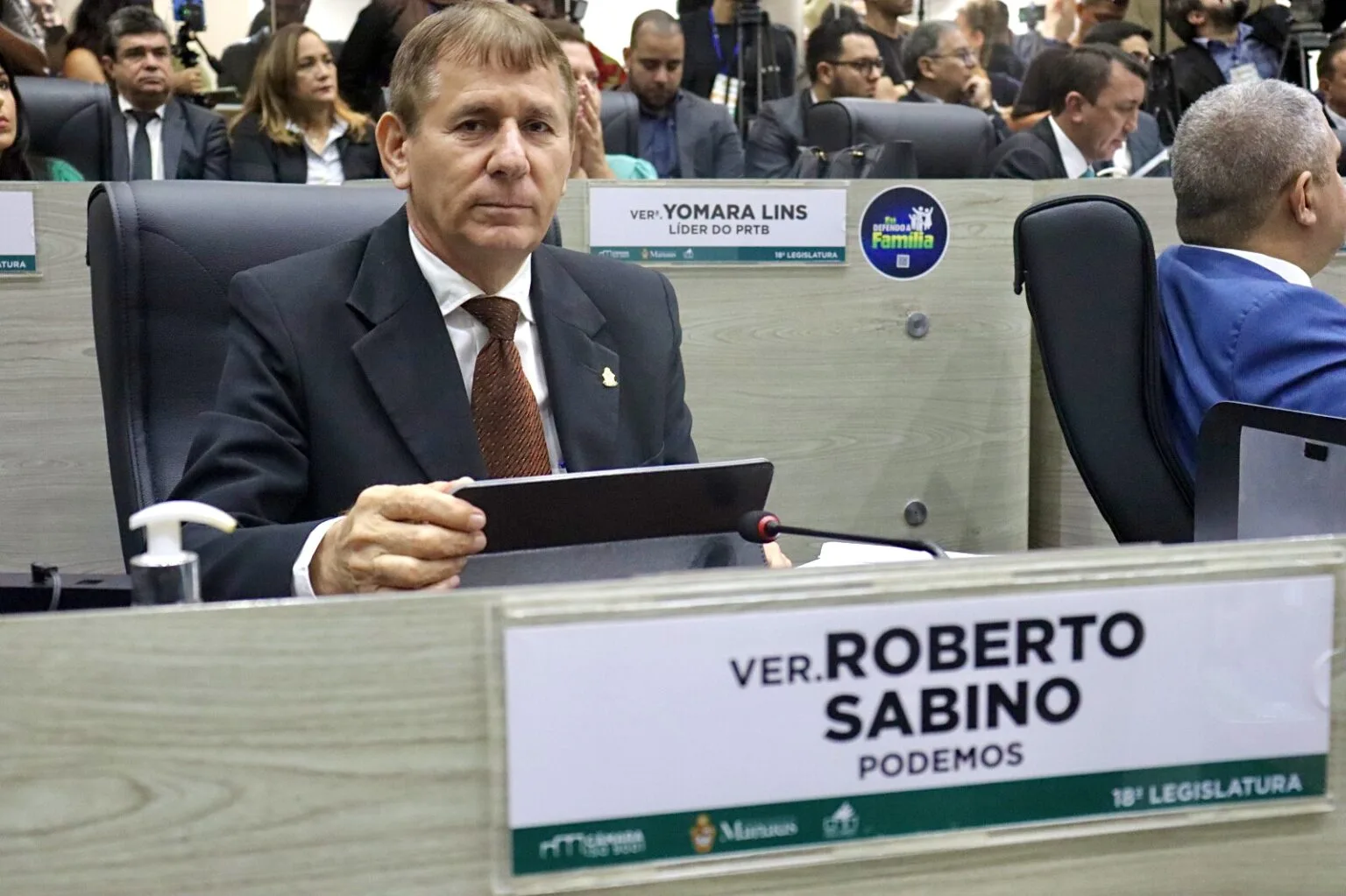 Projeto de Lei de Roberto Sabino, avança na Câmara Municipal de Manaus - (Foto: Maryna Ambrósio).