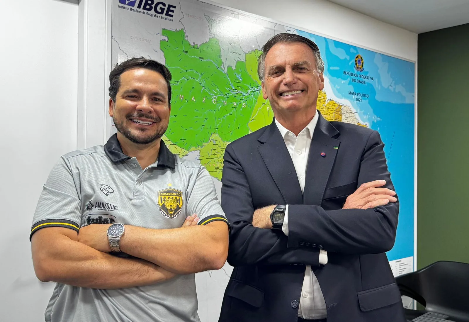 Alberto Neto e Bolsonaro - (Foto: Reprodução/ Redes Sociais).