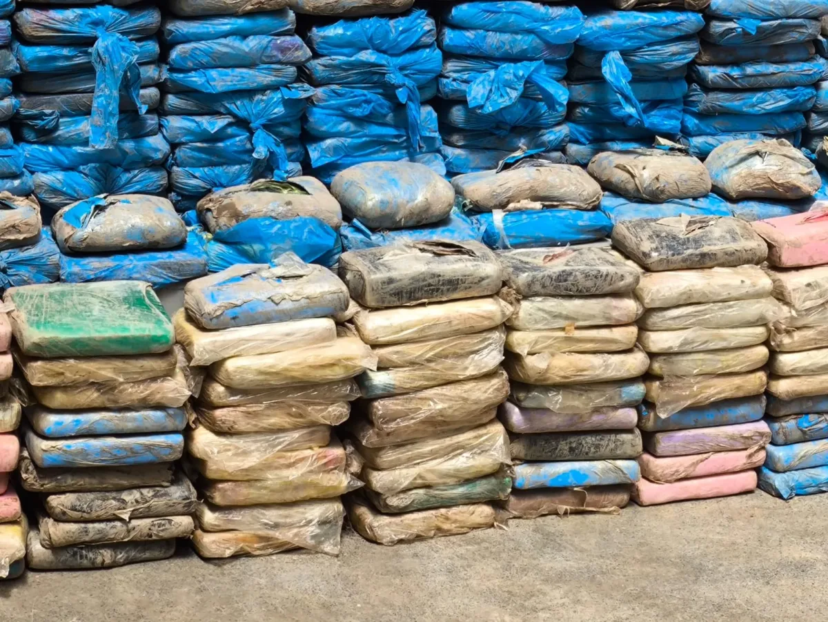 Haxixe e maconha avaliados em R$ 24 milhões estavam escondidos em “caleta submarina” no Amazonas