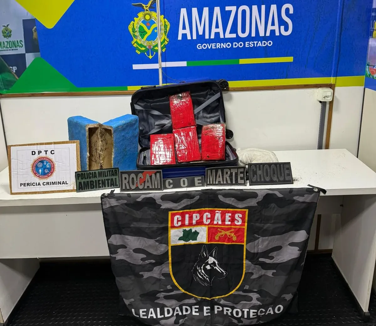 Drogas avaliadas em R$ 2,4 milhões são apreendidas no Amazonas