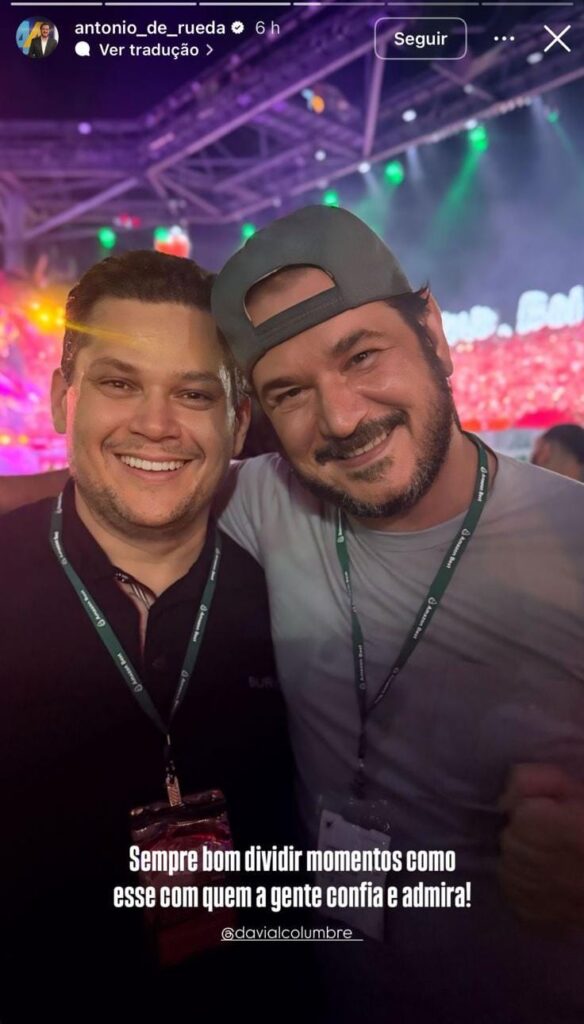 Hugo Motta e Alcolumbre curtem Festival de Parintins ao lado do presidente do União Brasil