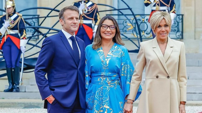Macron, Janja e Brigitte