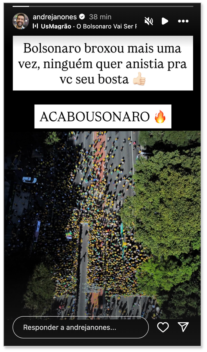 André Janones - Ato de Bolsonaro na av Paulista
