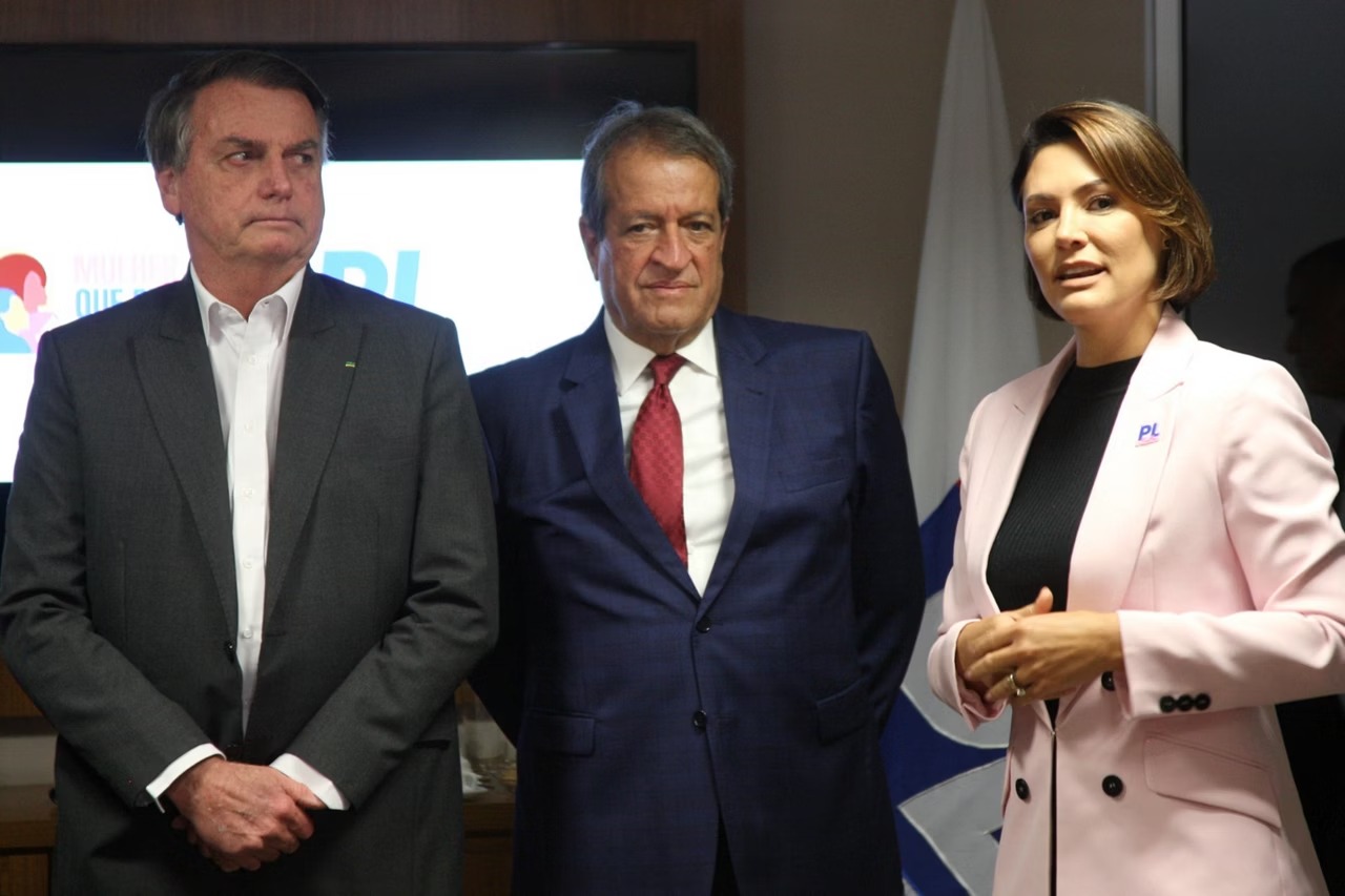 Jair Bolsonaro, Valdemar Costa Neto e Michelle