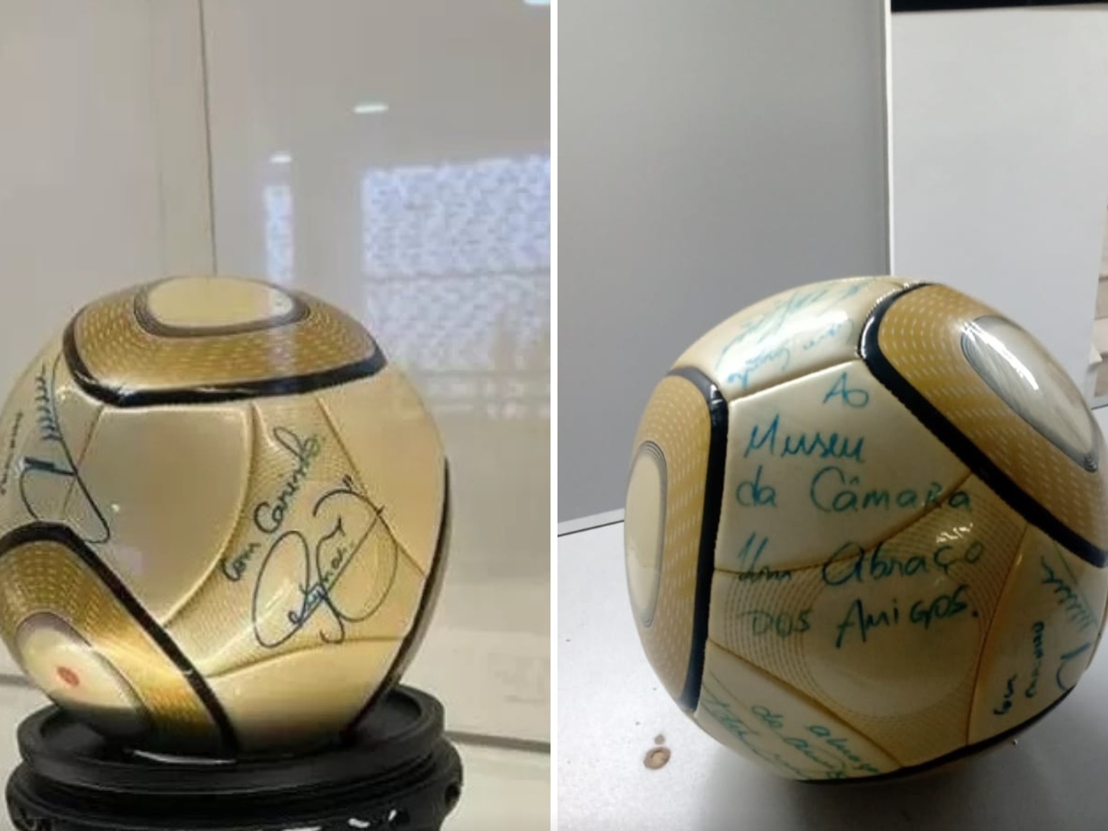 Bola autografada por Neymar e furtada no 8 de janeiro